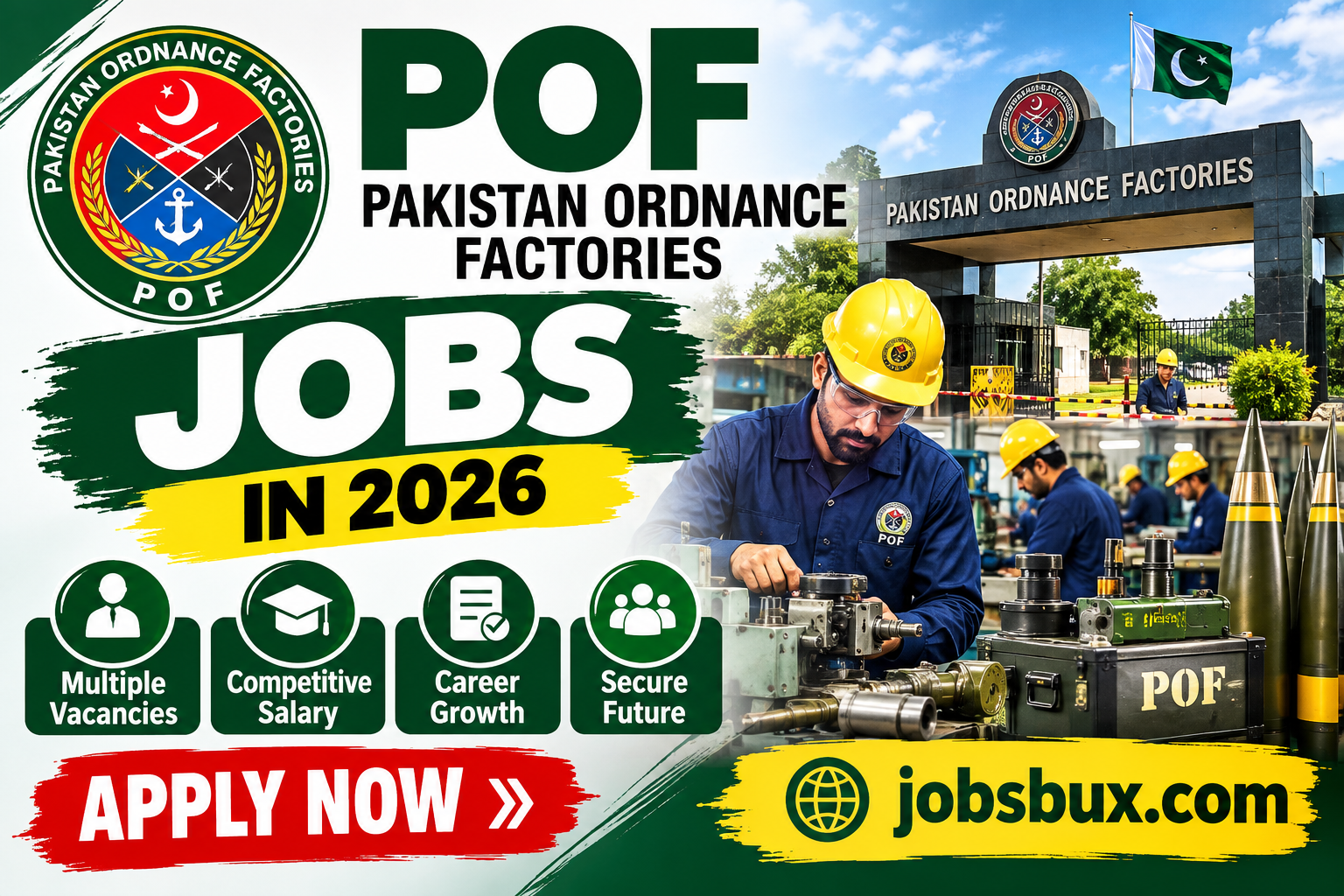 Pakistan Ordnance Factories POF Jobs in 2026