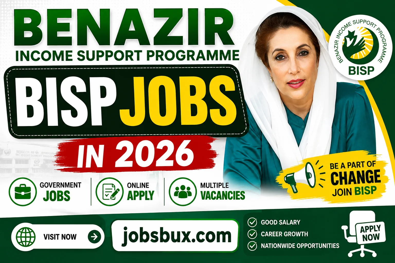 Benazir Income Support Programme BISP Jobs in 2026