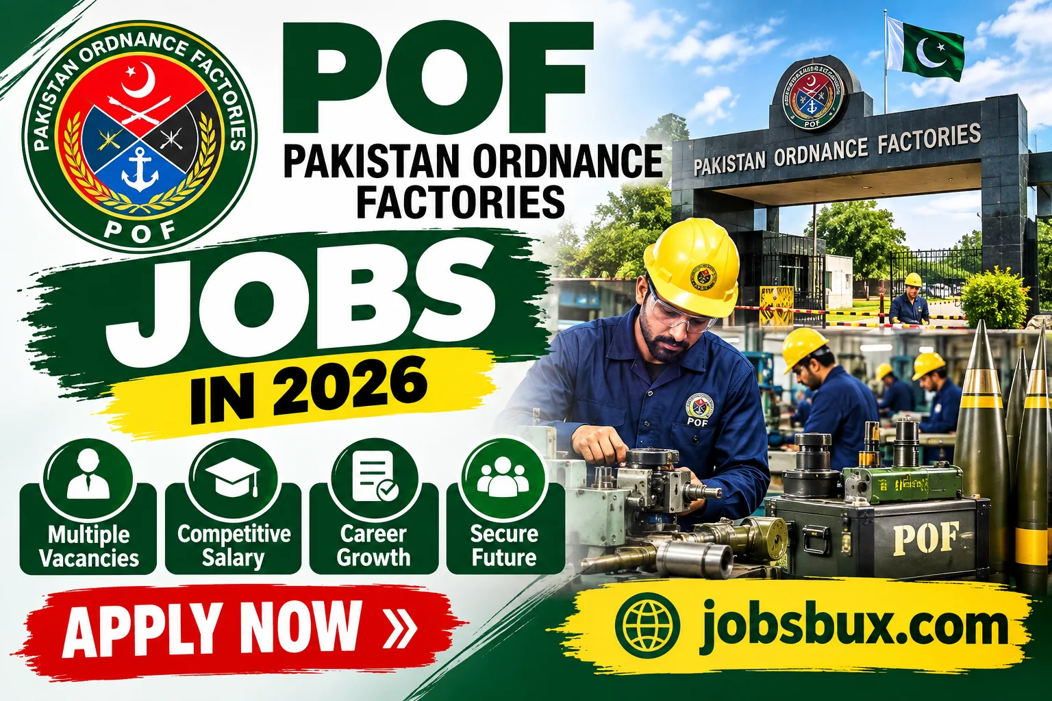 Pakistan Ordnance Factories POF Jobs in 2026