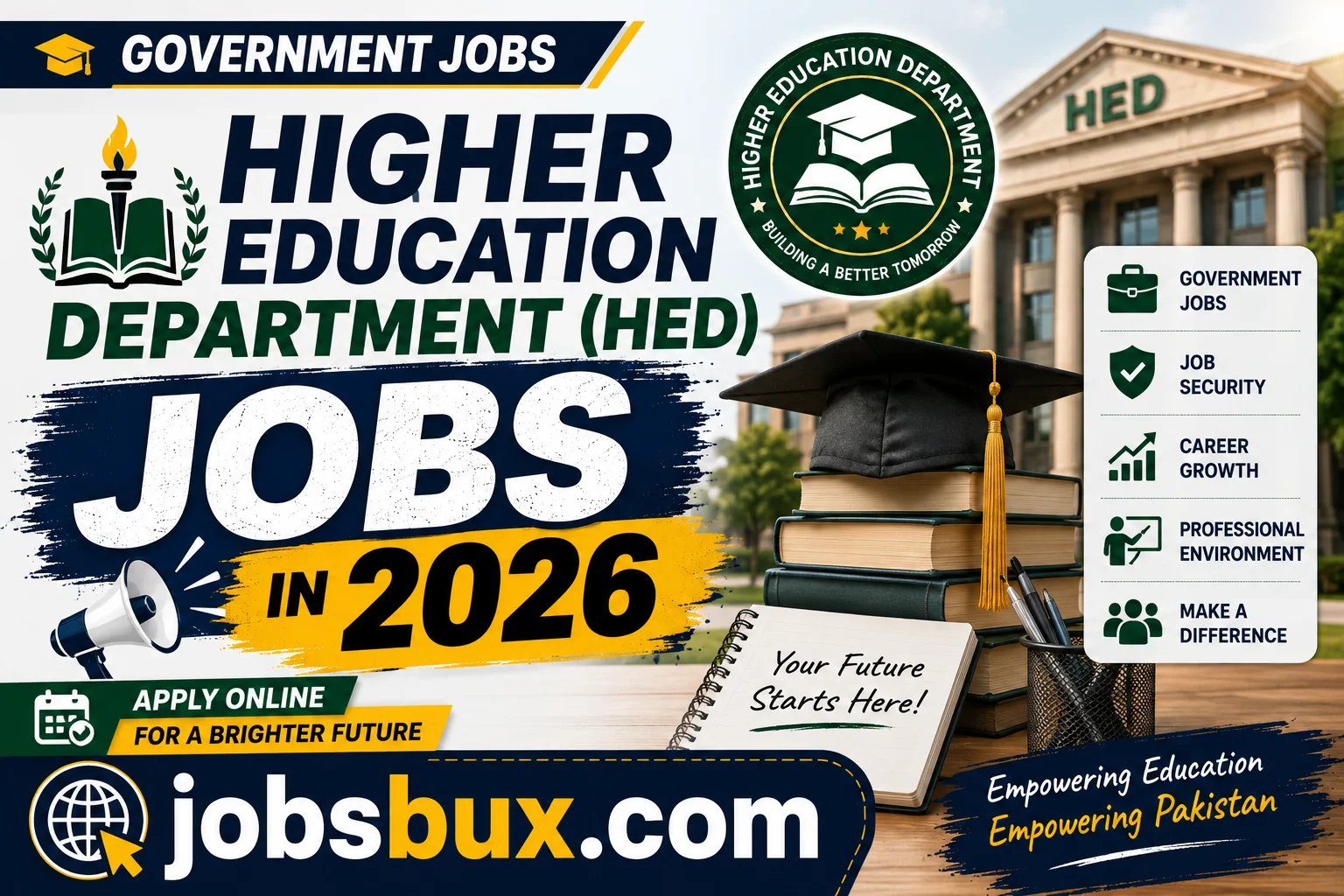 Higher Education Department HED Jobs in 2026