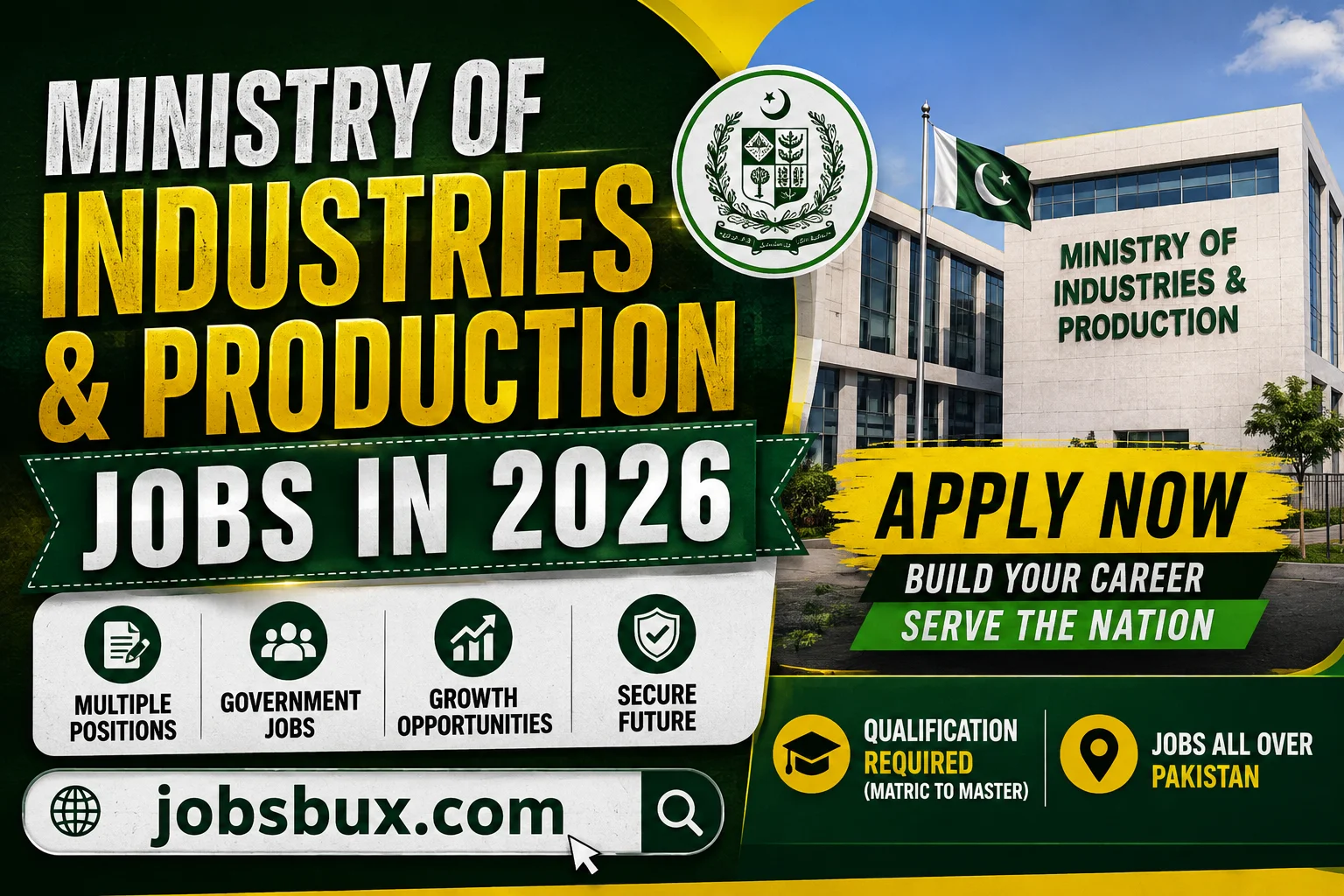 Ministry of Industries and Production Jobs in 2026